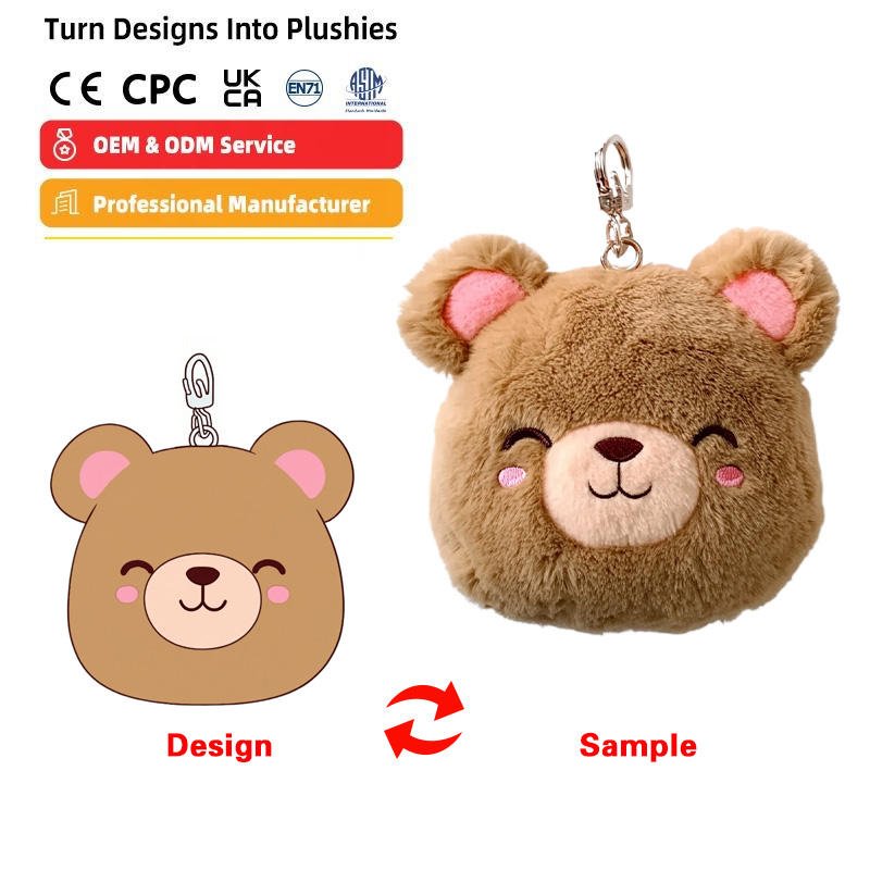 Custom plush keychain