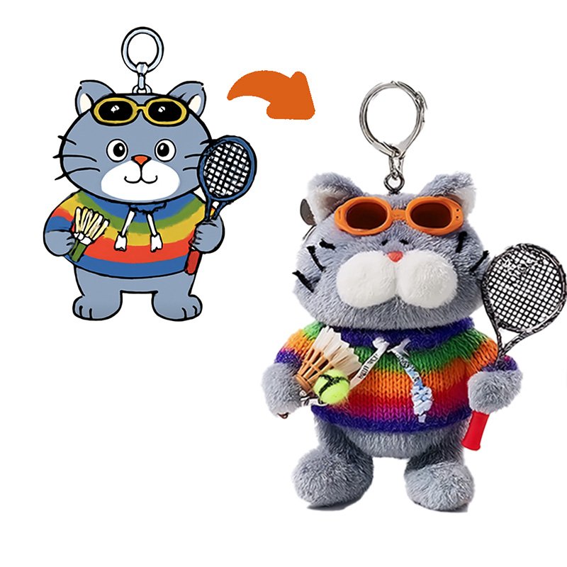 Custom Plush Keychain